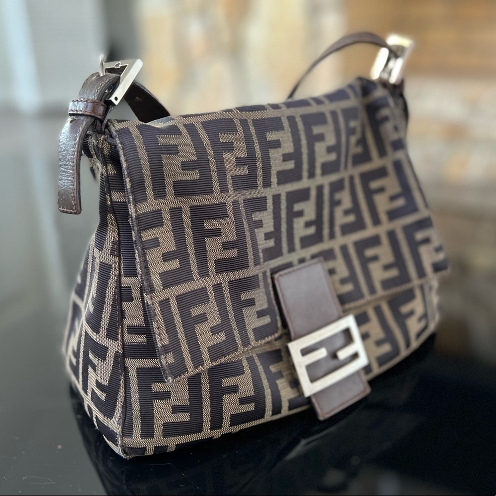 Fendi Zucca Mama Baguette Tobacco